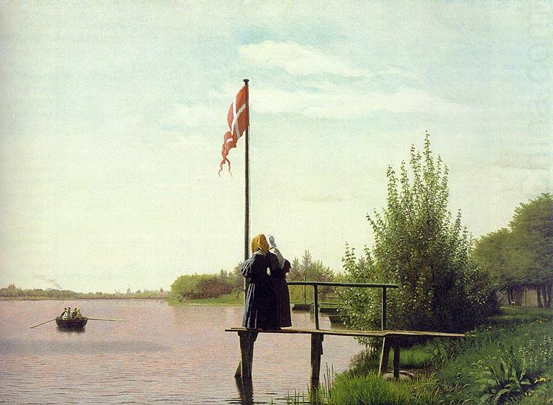 Christen Kobke View of Lake Sortedam china oil painting image